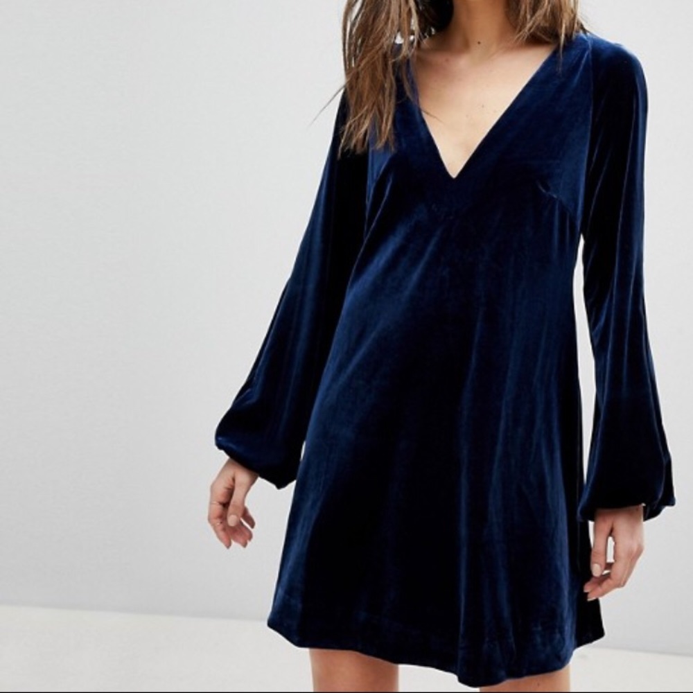 Blue Velvet Misha Dress Free People